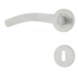 M9C40 - 2 Lever Lockset Pike ST/ST Rose